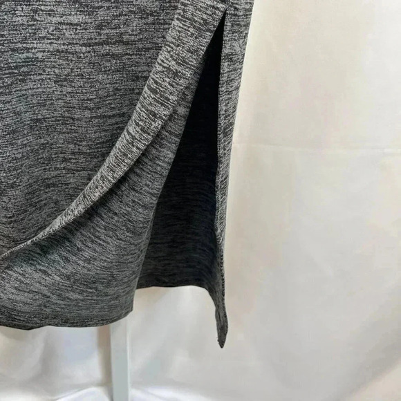 French Connection Space Dye Size Large Sweater Dress Midi Gray Stretch - Picture 10 of 12